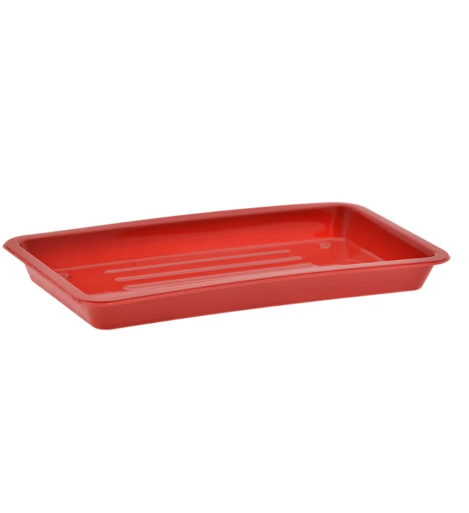 Bandeja Termoplástica Listrada - Vermelha - 2877VMPEF