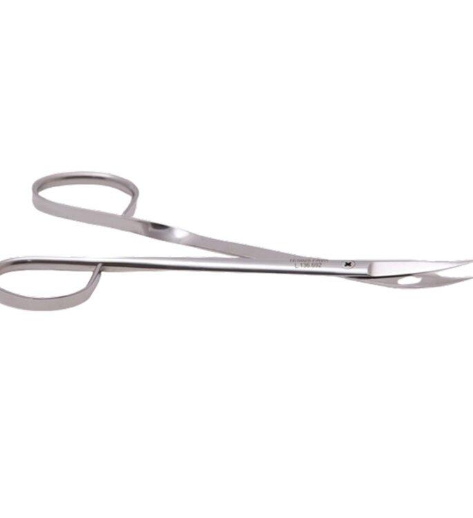 Tesoura Gold. Fox Curva 13,5CM - STEEL PLATE - TES025