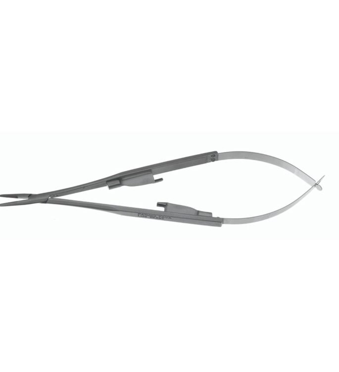 Porta Agulha Ojuara Liso c/Widia Reto 14 CM