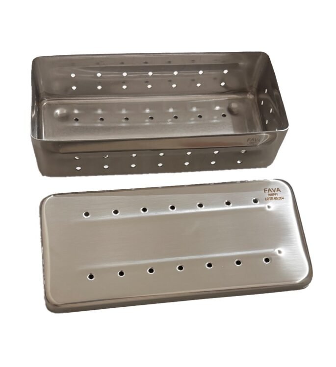 Estojo Perfurado 18 x 08 x 05 cm Autoclavável