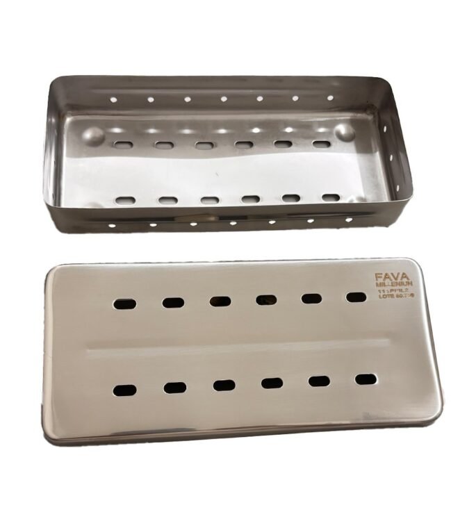 Estojo Perfurado 18 x 08 x 03 cm Milleniun Autoclavável