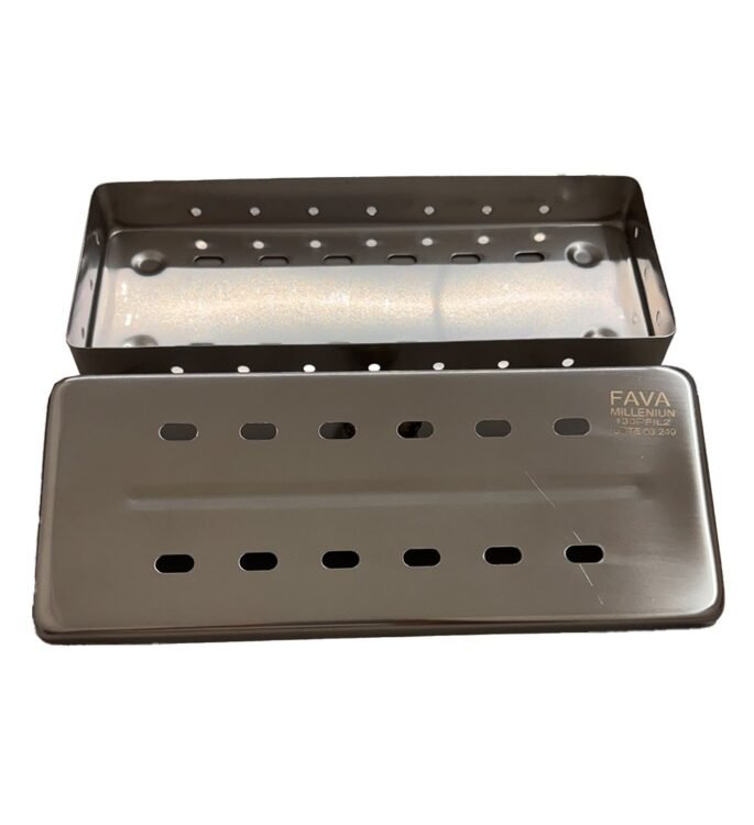 Estojo Perfurado 18 x 07 x 02 cm Milleniun Autoclavável