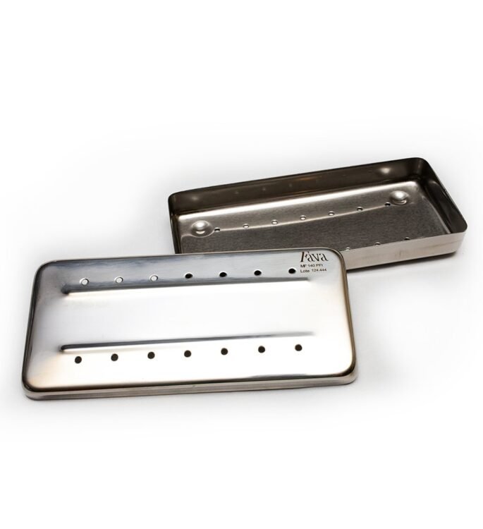 Estojo Perfurado 18 x 08 x 02 cm Autoclavável