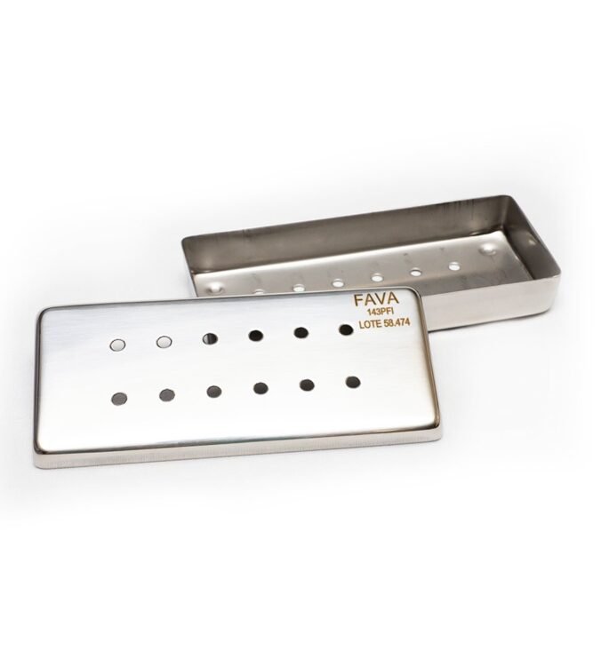 Estojo Perfurado 12 x 05 x 02 cm Autoclavável