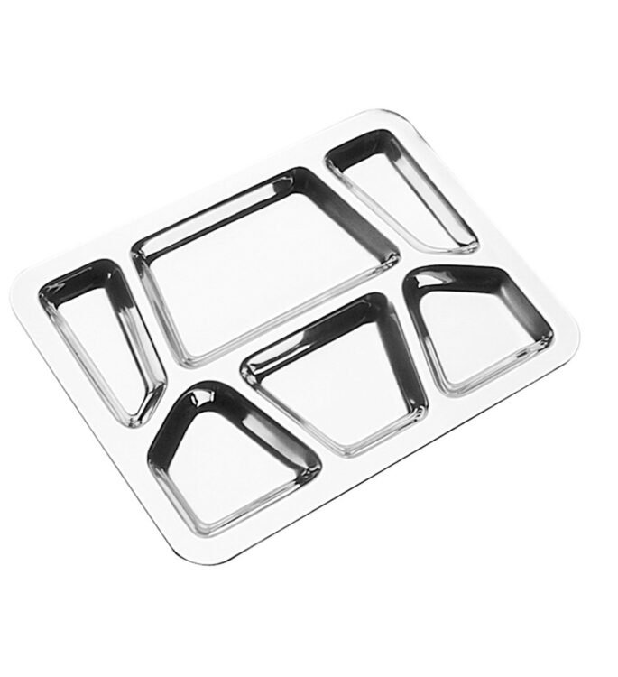 Bandeja P/ Refeição C/ 6 Divisões