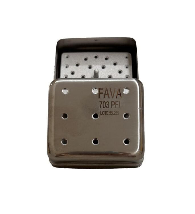 Estojo Perfurado 07 x 06 x 05 cm P/ 30 Pontas