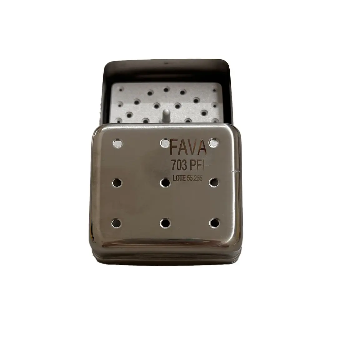 Estojo Perfurado 07 x 06 x 05 cm P/ 30 Pontas